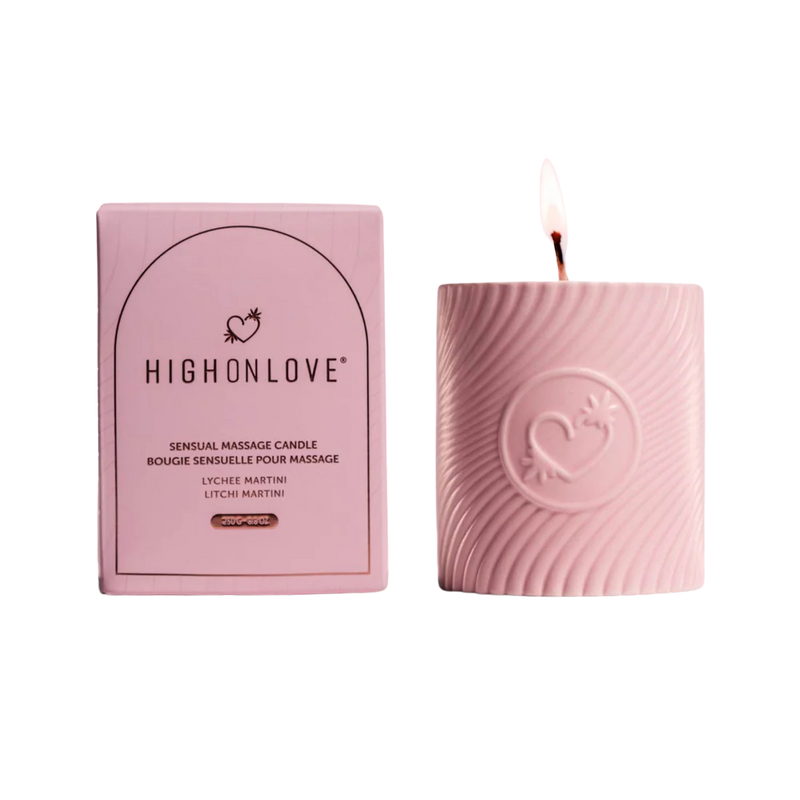 PINK MASSAGE CANDLE | Strawberries & Champagne