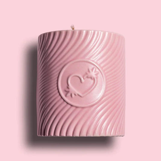 PINK MASSAGE CANDLE | Strawberries & Champagne