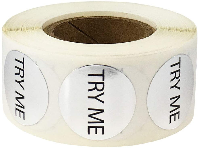 Label "Try Me" 500 per roll