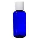 Plastic Pet Bottle (blank cobalt blue add caps) 4oz 118ml